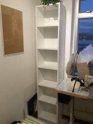 White Ikea Billy Bookshelf 40x28x202 cm image 1
