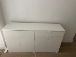 White Sideboard Ikea Vihals image 3