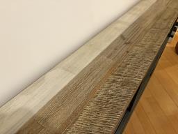 wood and metal bookshelf image 2