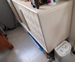 Wooden cabinet with sliding doors image 3