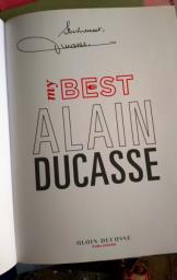 Alain Ducasse cookbook w autograph image 3