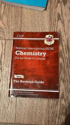 Cgp Igcse Chemistry Revision guide image 1
