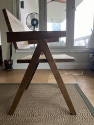 10 Dark Brown Rattan Dining Chairs image 2