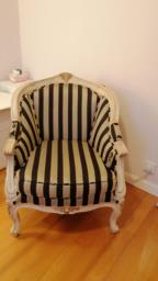 2 Beautiful Antique armchair with gold t image 3