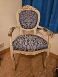 2 beautiful chairs - woodblue print image 1