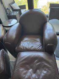 2 Beautiful Leather Arm Chairs image 5