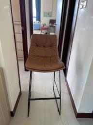 2 light brown high chairs image 1