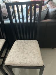 6 Ikea wooden chairs wcushion image 1