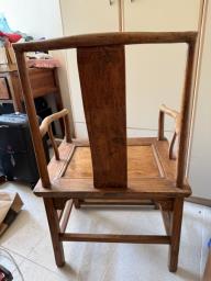 Antique Chinese Wooden Chair image 1