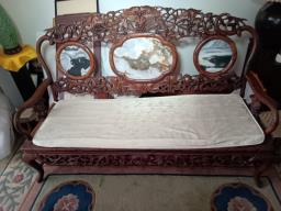Antique hardwood funiture image 1