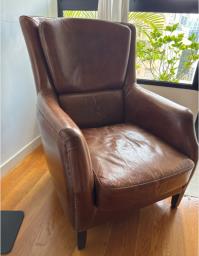 Beautiful Leather Armchair Vintage image 1