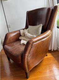 Beautiful Leather Armchair Vintage image 2