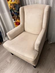 Beige classic arm chair image 1