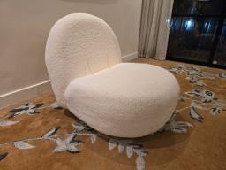 Boucle cream chair image 2