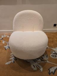 Boucle cream chair image 3