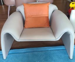 Brand New - 1 x Grey Brown Arm Chair image 1