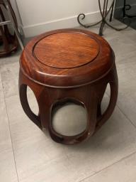 Chinese fine rosewood round chair image 2