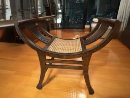 Classic Indonesia Teak Dressing Ottoman image 1