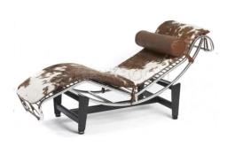 Cowhide Chaise Lounge image 1