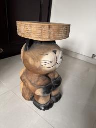 Cute wooden stool image 4