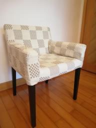 Dining chair w armrest n removable cover image 1