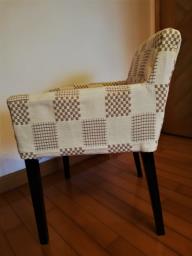 Dining chair w armrest n removable cover image 2