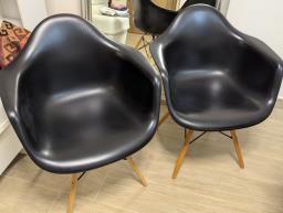 Eames style arm chairs image 1