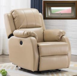Electric Faux Leather Recliner image 1