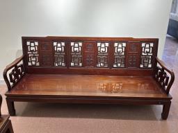 Elegant carved Chinese chair set image 3