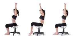 Ergonomic lower back exercise stool image 6