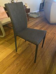 Fabric dining chairs image 1