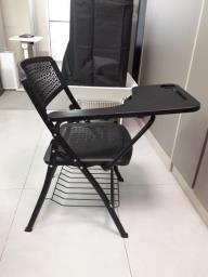 Foldable study chair with cup holder image 1