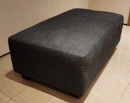 Free grey ottomanfootstool image 1