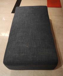 Free grey ottomanfootstool image 2