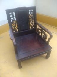 Heavy carved Chinese chair image 1