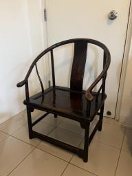 Horse shoe chair antique image 1