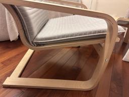 Ikea Poang Armchair and Footstool image 5