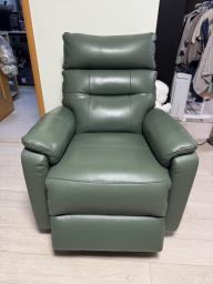 Leather armchair recliner chair like new image 1