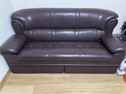Leather sofa image 1