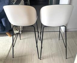 Stockroom Barchairs x2 - Blue  White image 2