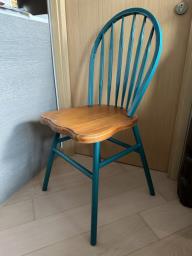 Sturdy metalwooden chair image 1