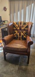 Tequila Kola - Real Leather Armest Chair image 1