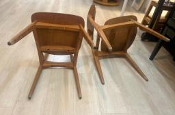vintage wooden chairs 2 pcs for 1000 image 3