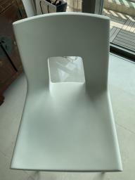 White dining chairs image 2
