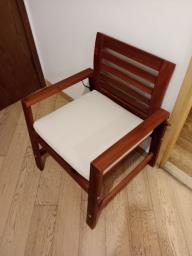 wooden armchair image 1