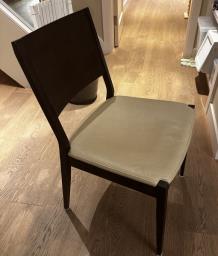 Woodleather dining Chairs - 10 total image 1