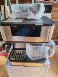 Double coffee pot and espresso machine image 1