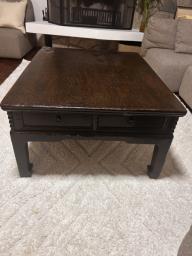 Antique Wood Coffee Table -sells for 10k image 1