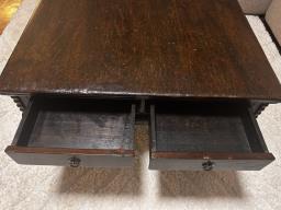 Antique Wood Coffee Table -sells for 10k image 4