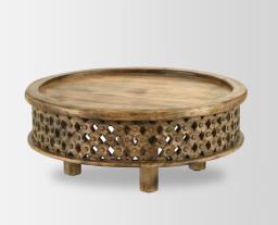 Carved Wood Coffee Table west Elm image 1